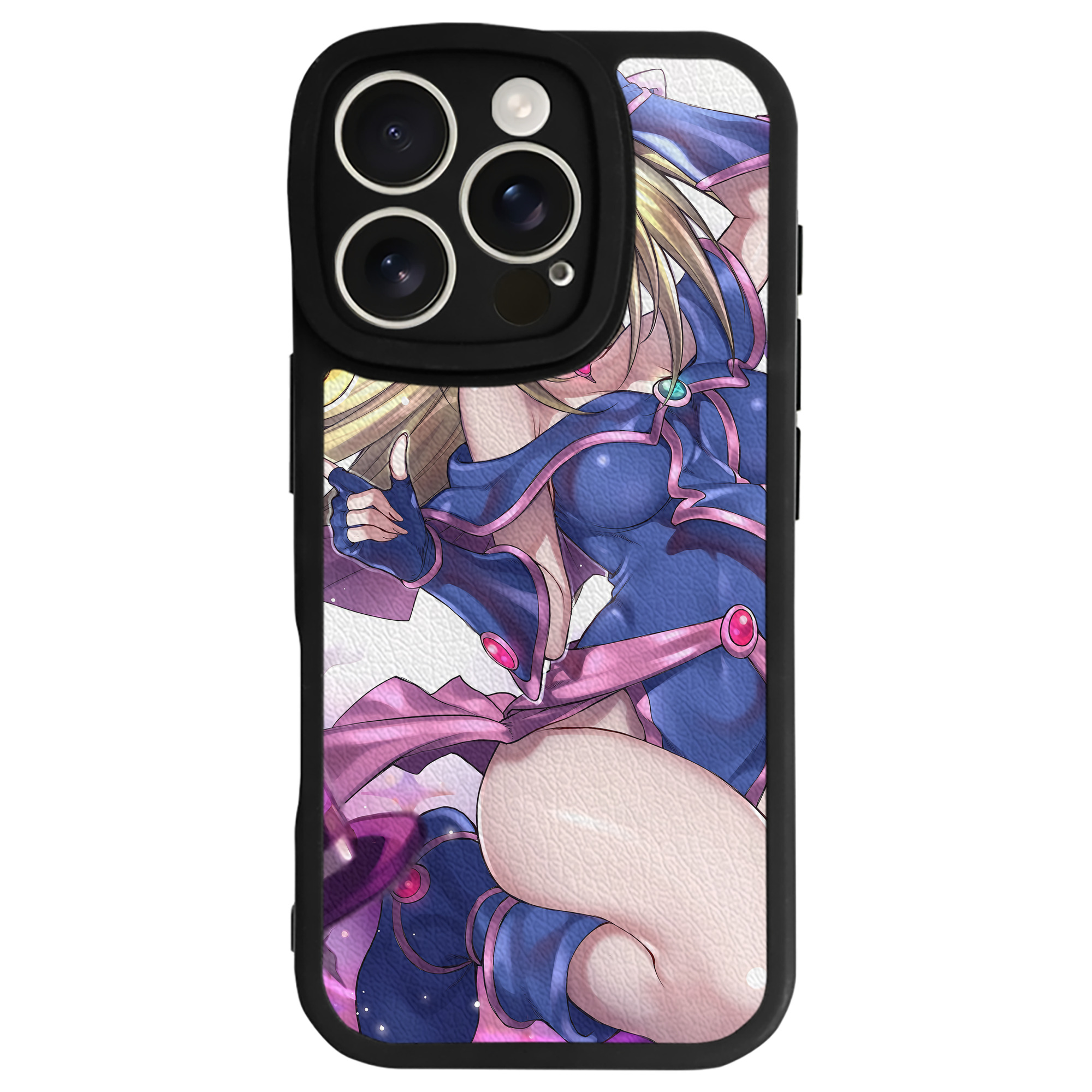 （画像用） 遊☆戯☆王 Yu-Gi-Oh! 【iPhone 16シリーズ対応】シリコンスマホケース（レザー調） 材質：シリコン